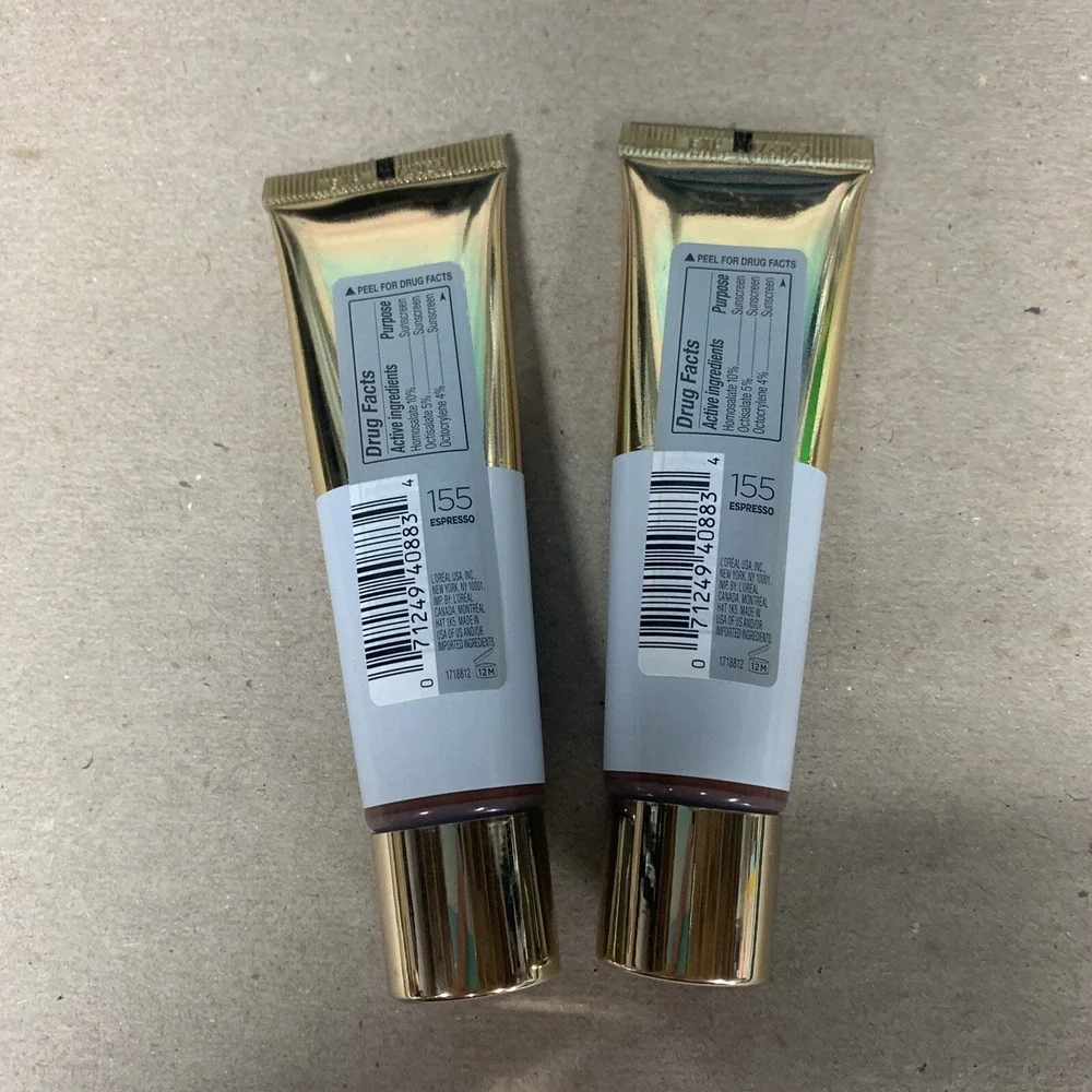 2 L'Oreal Paris Age Perfect Radiant Serum Foundation SPF 50 Espresso 155 L'Oréal